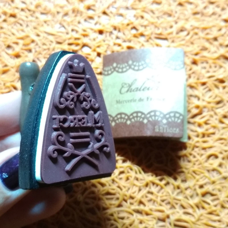 ختم الخشب الفرنسي شكرا لك شكل الحديد القرطاسية DIY بها بنفسك سجل القصاصات مذكرات الديكور المطاط Stamps اليدوية الحرفية الجدة Ite #5