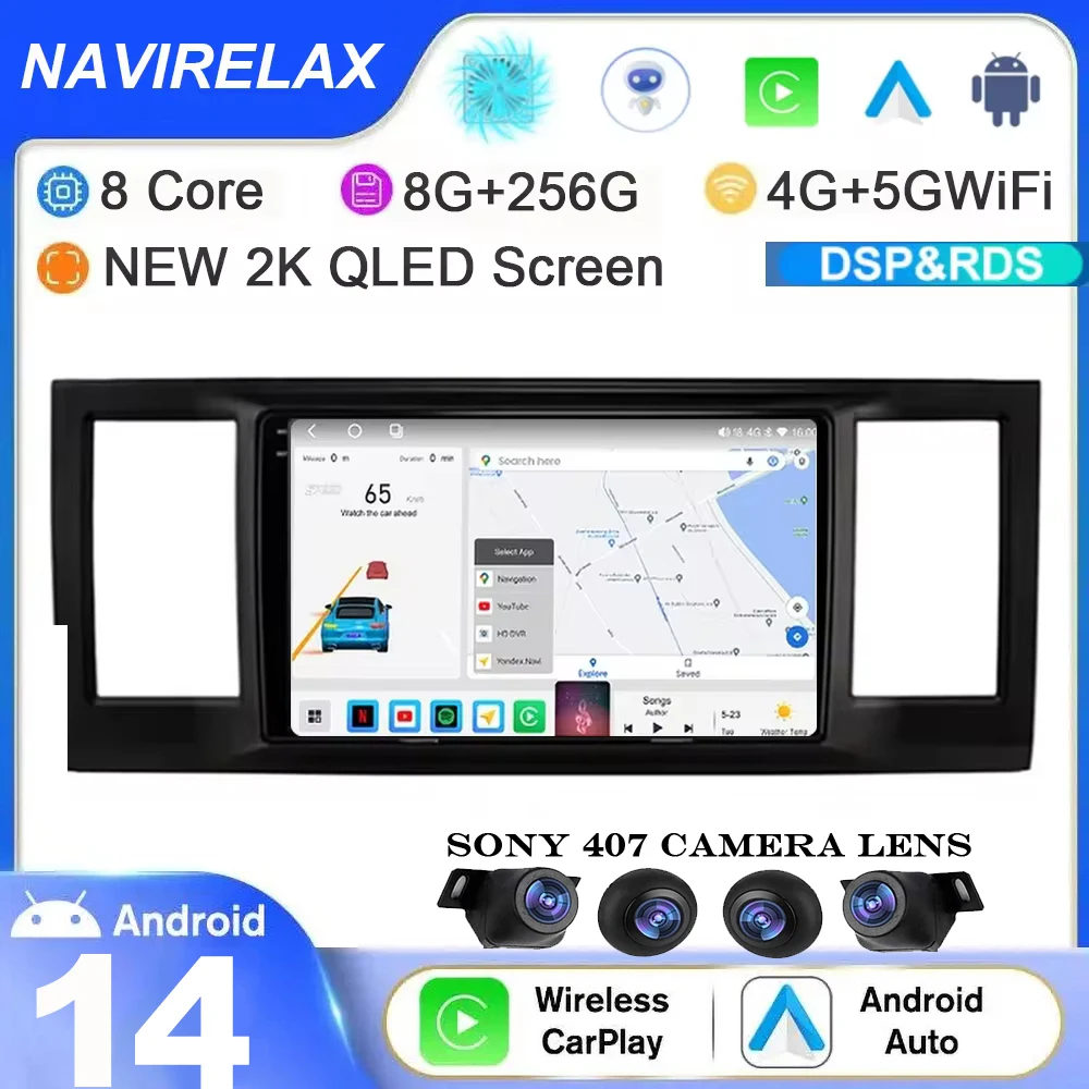 Android 14 Carplay Auto For Volkswagen Caravelle 6 T6.1 T6 2015 - 2020 Car Radio Multimedia Player Navigation GPS Bluetooth 5.0