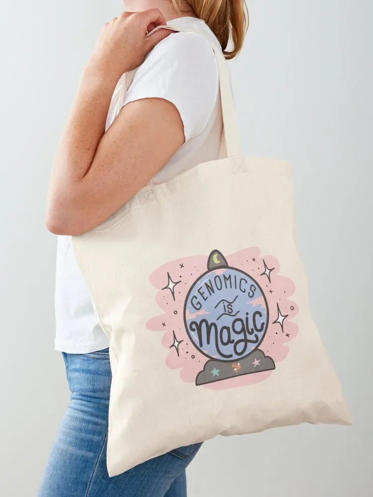 Genomics Is Magic ? Tote Bag shopper bags custom canvas bag eco pack Shopper