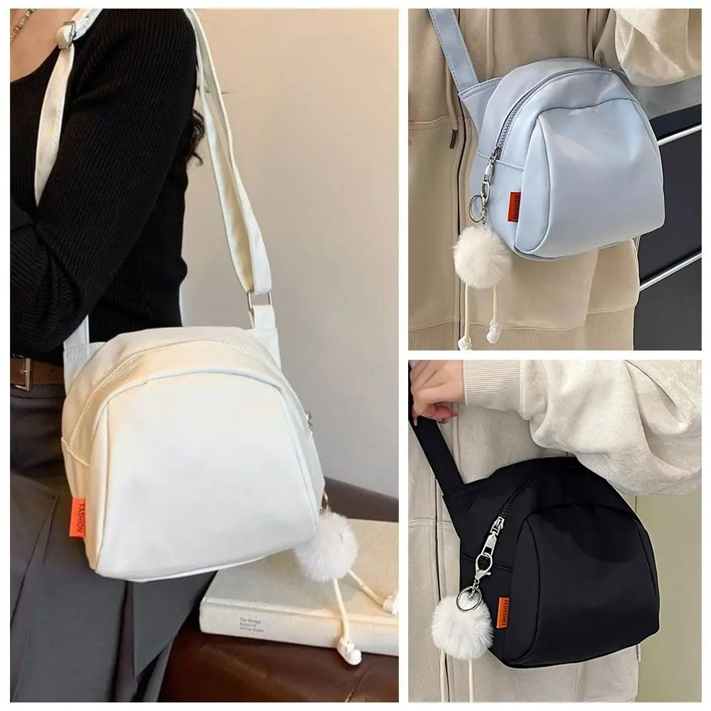 

Stylish Canvas Shoulder Bag Solid Color Large Capacity Underarm Bag Female Satchels Women Girl