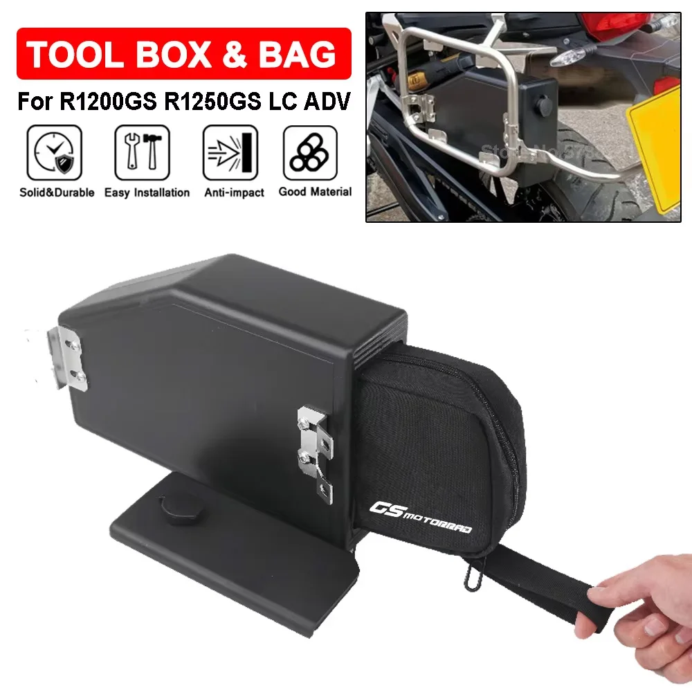

Motorcycle Tool Box For BMW R1200GS R1250GS Adventure Pannier Rack Toolbox Inner Bag GS1200 GS1250 2014-2022 2023 F750GS F850GS