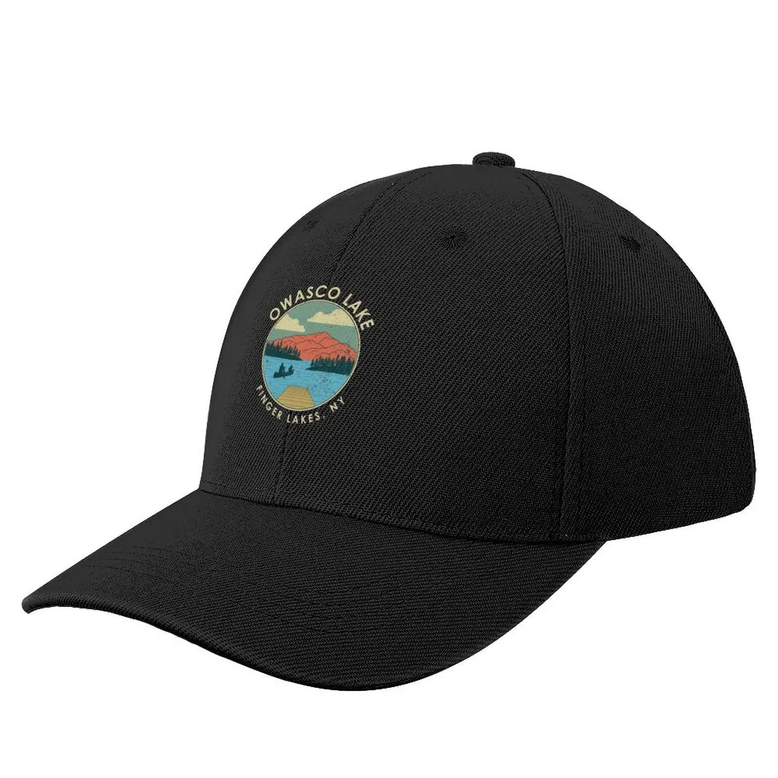 

Finger Lakes NY New York Owasco Lake graphic Baseball Cap Horse Hat Beach Bag derby hat Mountaineering Man Hat Women's