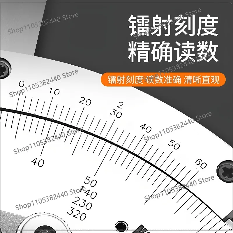 320° Universal Bevel Protractor Angle Gauge, Stainless Steel Adjustable Measuring Ruler Tool for Woodworking & Engineering