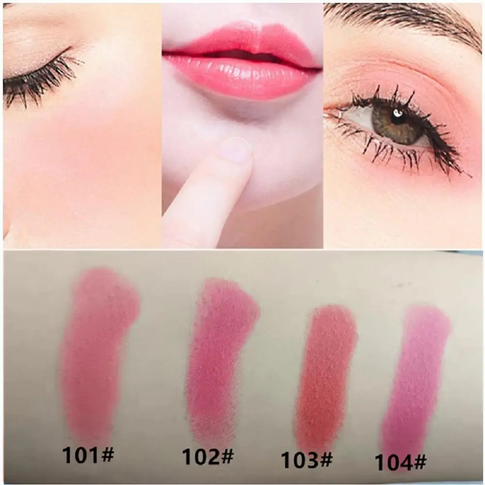 1/2/3PCS Blush Stick Formula leggera fard opaco fard a lunga durata Stick fard viso trucco a lunga durata