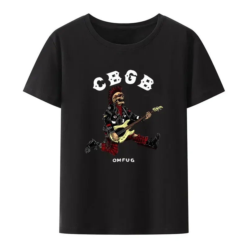 CBGB футболка OMFUG воздухопроницаемые Графические Топы в стиле хип-хоп Повседневная Уличная одежда в стиле панк-рок CBs подземная футболка для взрослых мужчин женщин Летний стиль