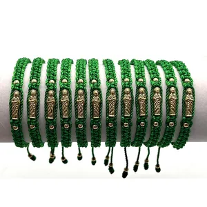 Grünes Nylonarmband, reicher Gott, mittelgroße, 12pcs 10 Hauptverkäufe Gott der Gesundheit - №1