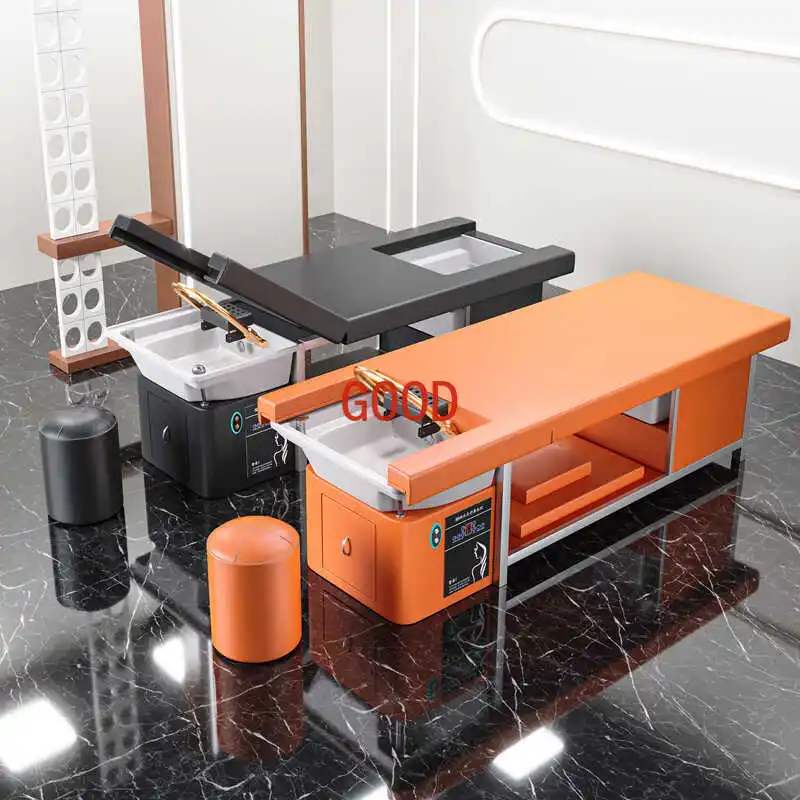 Spa Bed Shampoo Chair Nail Aesthetic Professional Hairdresser Washing Machine Hair Lava Cabeza De  Massage Wash