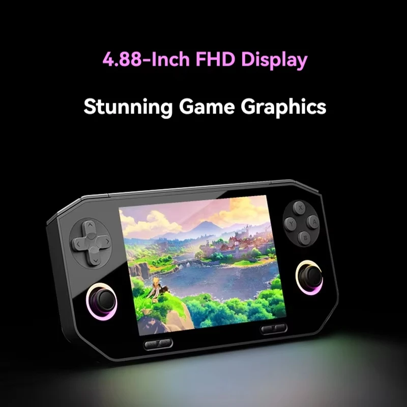 GameMT EX8 Game console High-definition Glass Large Screen Nostalgic Open-source Retro Handheld 1620x1080 Portable Game Console