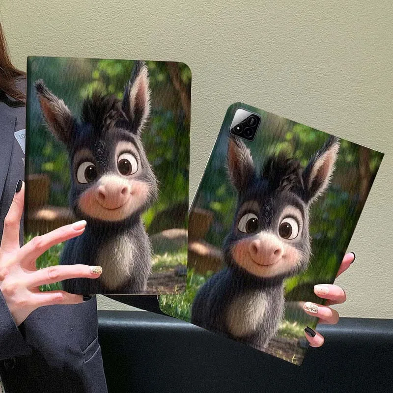 

Cute Little Donkey Cartoon Tablet Case For Xiaomi Redmi Mi Pad 5 6 6s 7 SE Pro Max Ultra 12.4 12.5 14 inch