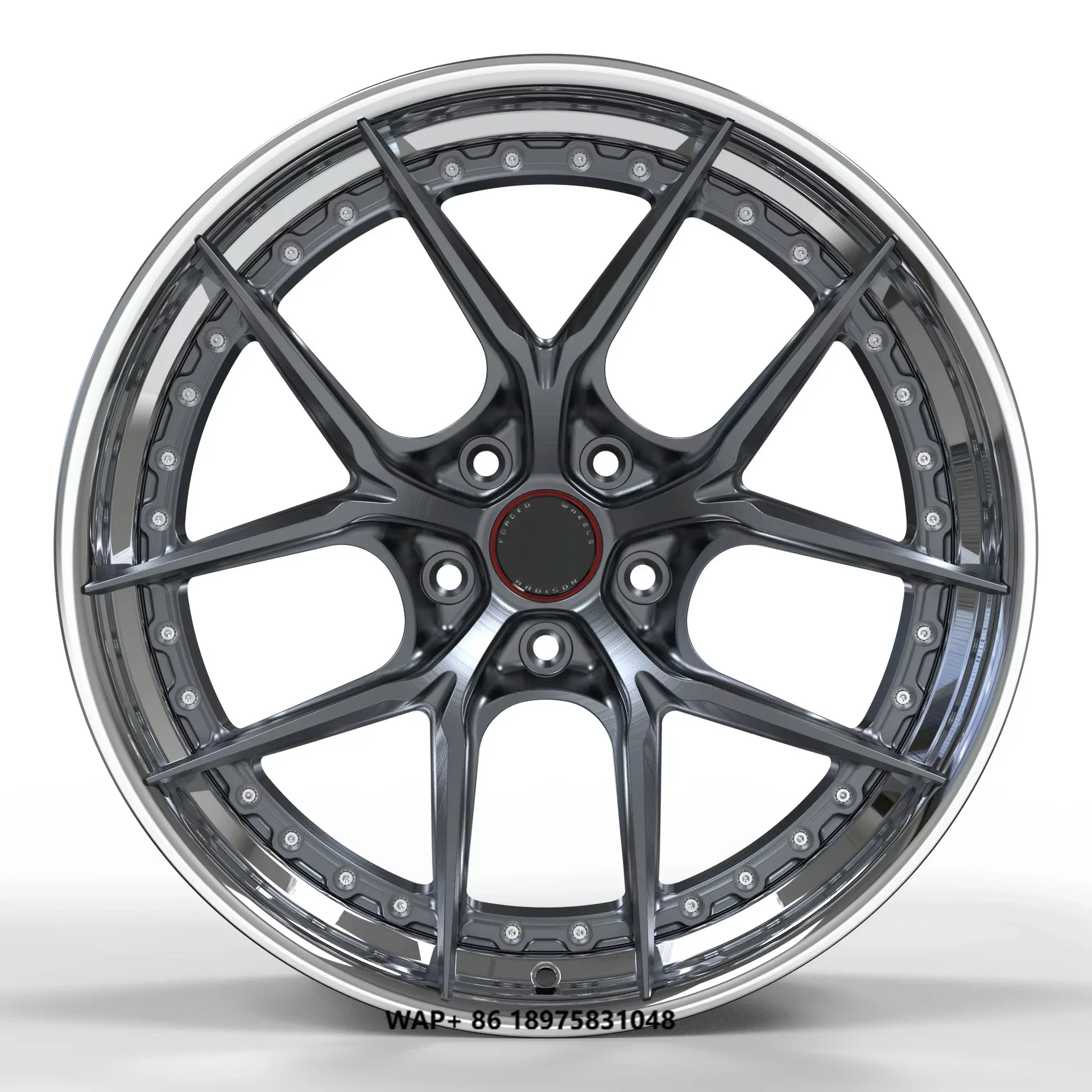 

HD2P1006 New Design 19 Inch 20 Inch 21 Inch 2-pieces Style Deep Lip Concave Pcd 5*112 Alloy Wheels