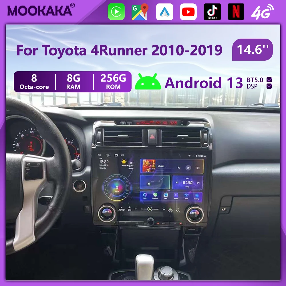 

14.6'' For Toyota 4Runner 2010-2019 Android 13 Car Radio Multimedia Video Player Navigation GPS Carplay Touch Screen Auto Stereo