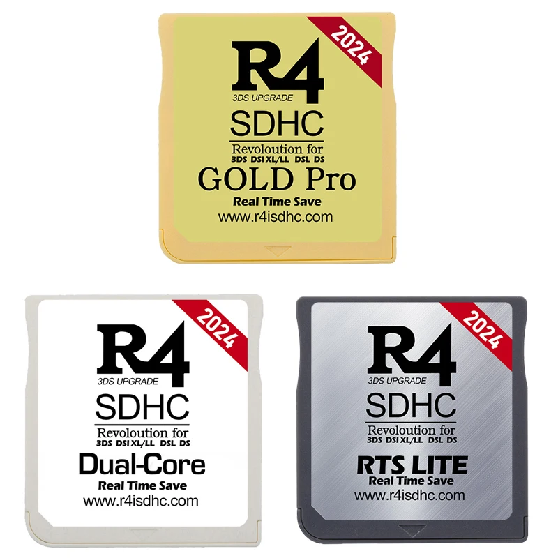 New R4 SDHC Adapter Pro Card Memory Cards R4I SDHC Video Game Burning Card Flashcard 3DS DSI XL/LL DSL DS RTS LIFE Game Com Card