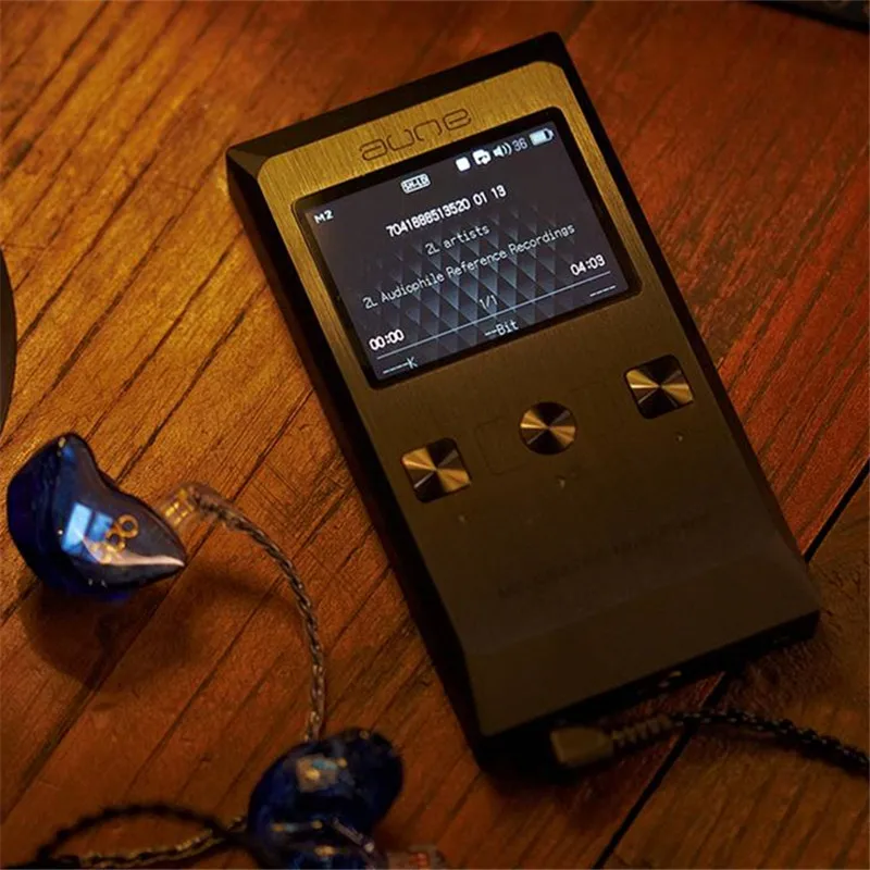 Aune M2Pro 32Bit/192kHz DSD64 HiFi Audiophile Auriculares sin pérdidas AMP Reproductor de música portátil