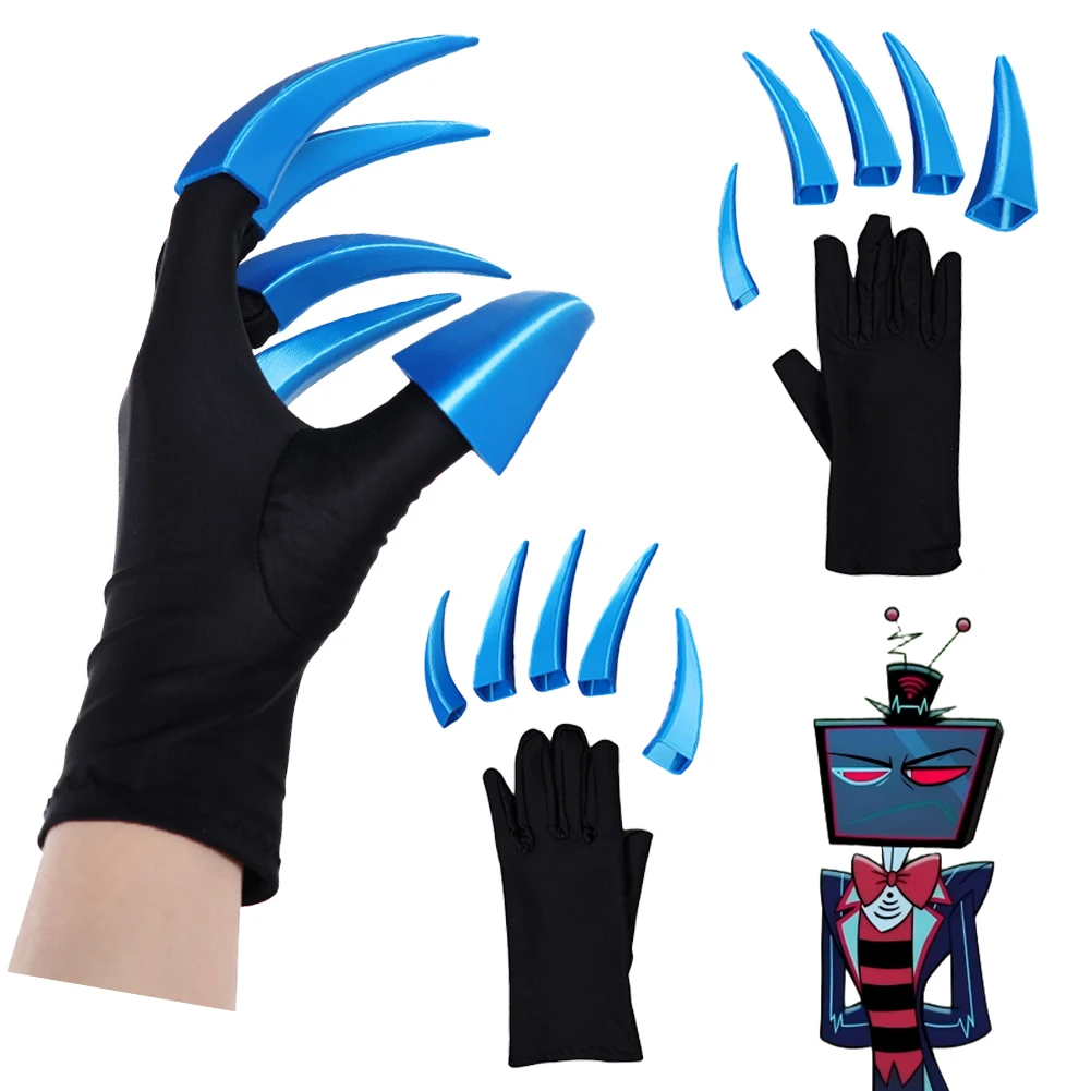 قفازات فانتازيا VOX التأثيرية المخلب الدعامة 2025 TV Hell Inn Disfraz زي الكبار النساء الرجال الخيال هالوين كرنفال حفلة هدية #1