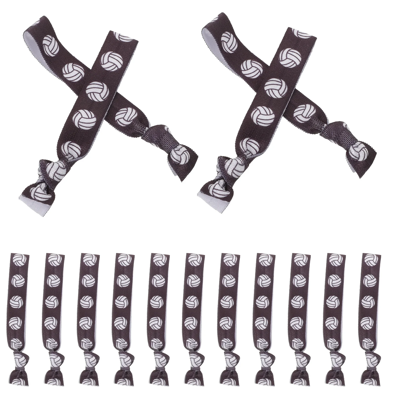 

20 шт., волейбольные резинки для волос, спортивные эластичные держатели для хвоста, резинки для волос с узлом для женщин, подростков, прически для тренировок