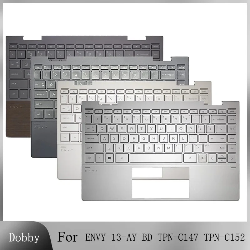 

New US Keyboard For ENVY 13-AY 13-BD TPN-C147 TPN-C152 Laptop Palmrest Upper Cover Case with Backlight Keyboard L94518-001