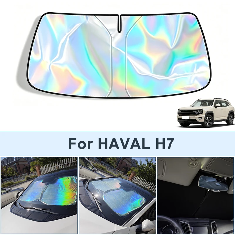 

Foldable Front Windshield Sun Shade For HAVAL H7 UV Reflective Sun Protection Cover Car Interior Accessories