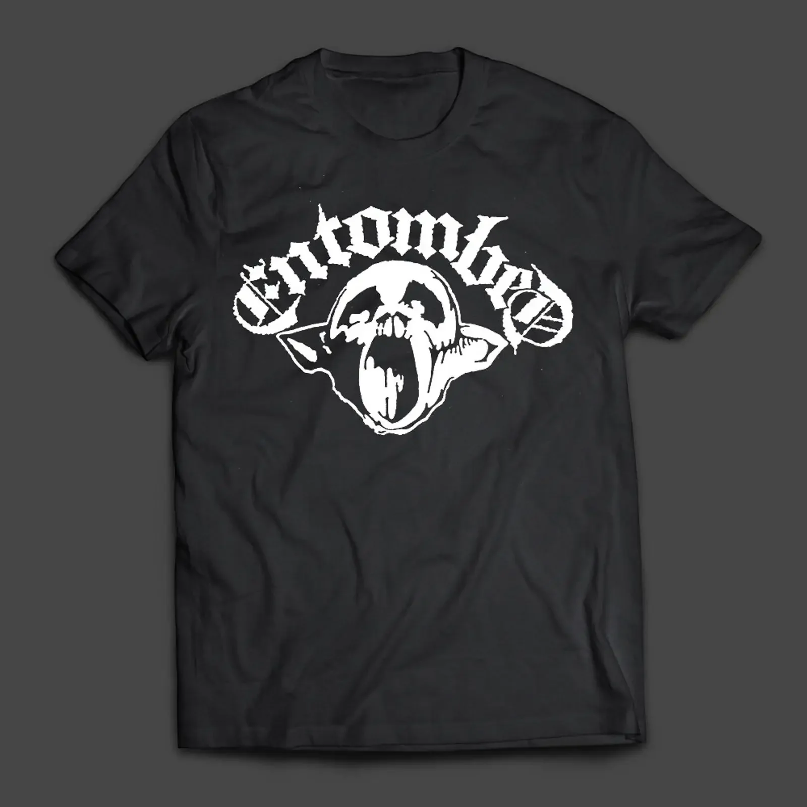 ENTOMBED But Life Goes On T SHIRT vintage Washed Slightly graphic Breathable Soft streetwear fashion Stylish Versatile