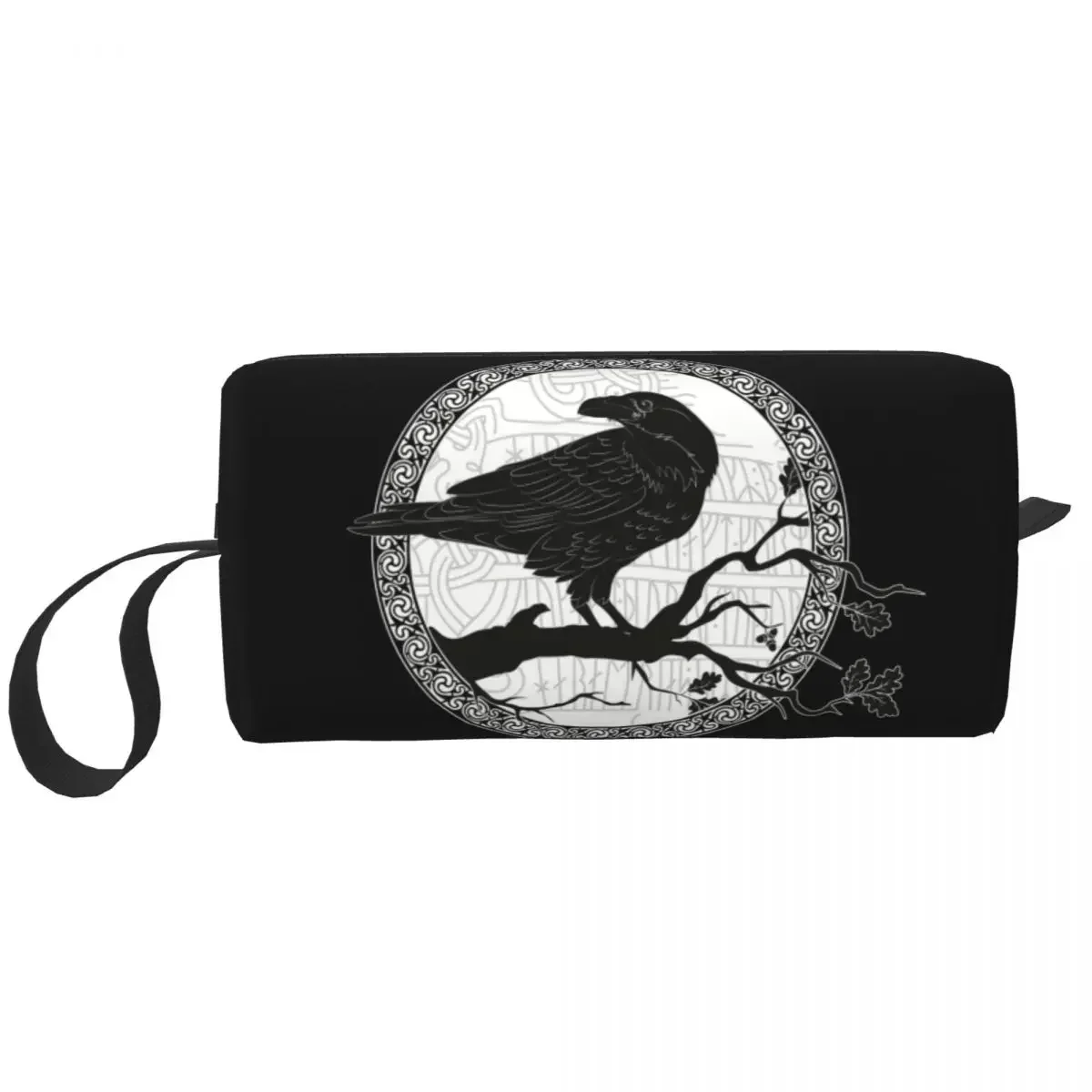 Ravens Huginn Muninn Mythology Toiletry Bag Portable Cosmetic Makeup Organizer Women Beauty Storage Dopp Kit Box