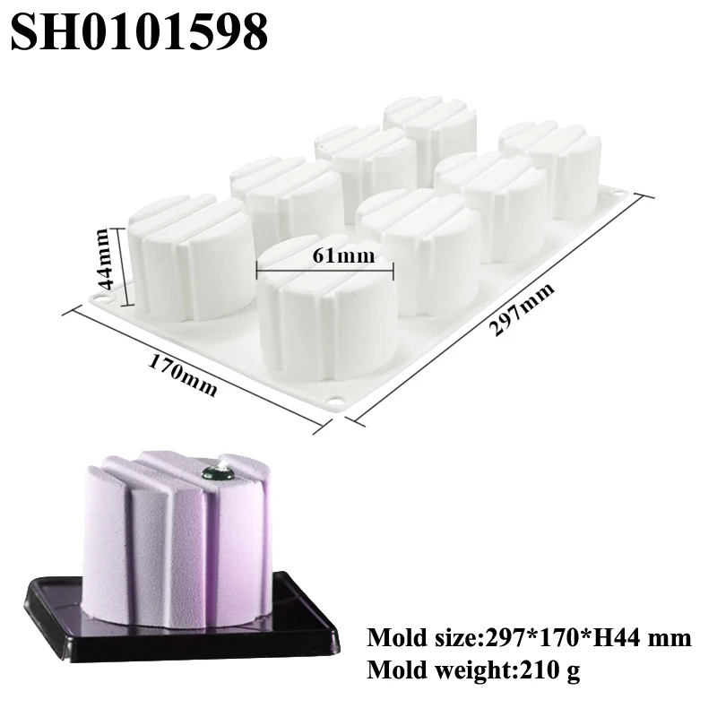 SHENHONG Non Stick Cake Molds Silicone Cake Moulds Pastry Baking Tools Food Grade French Mousse Dessert Form Kitchen Bakeware