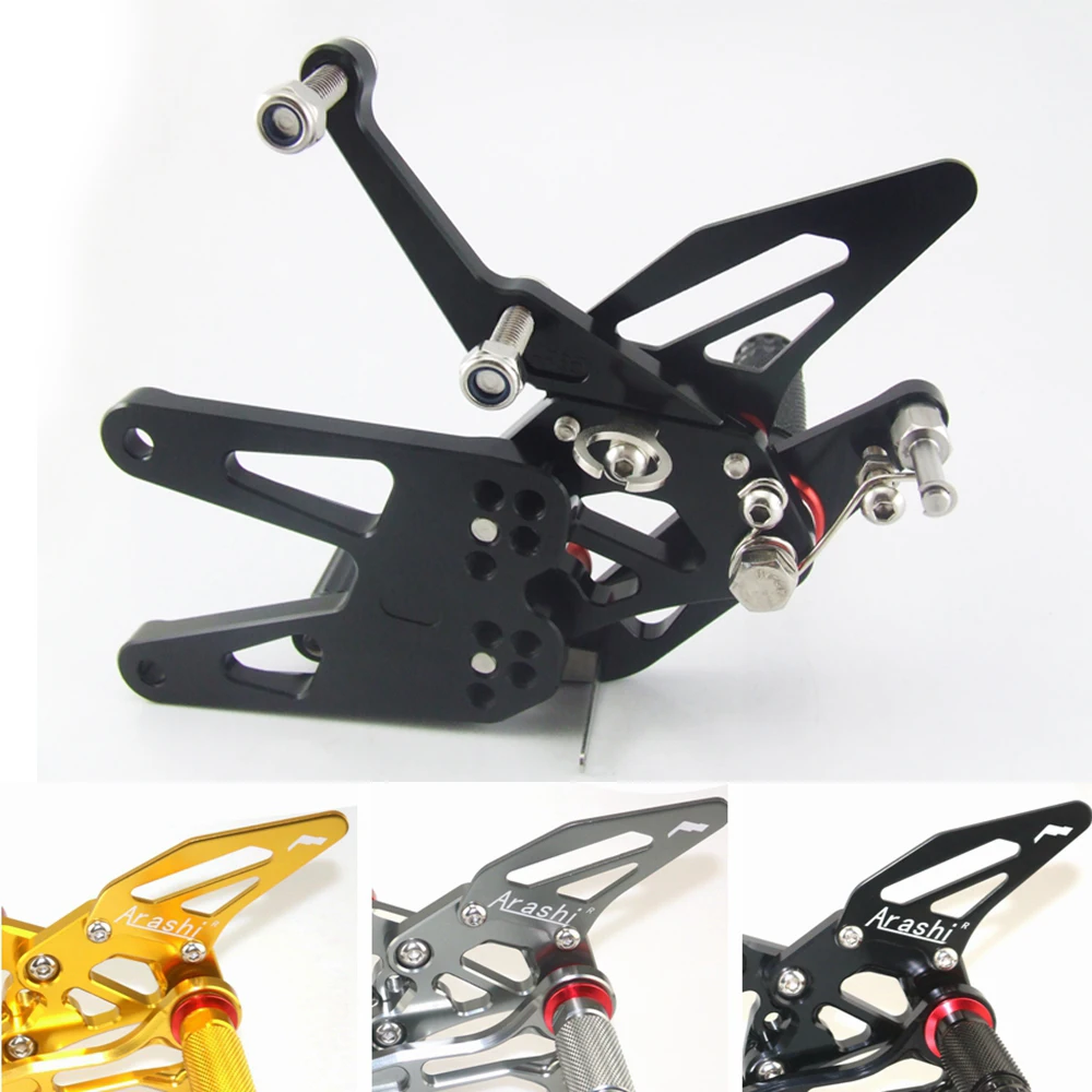 For YAMAHA YZF R6 2003 2004 2005 Motorcycle Modified Rearset Footrest Footpeg Pedal Accessories CNC Aluminum Alloy Parts