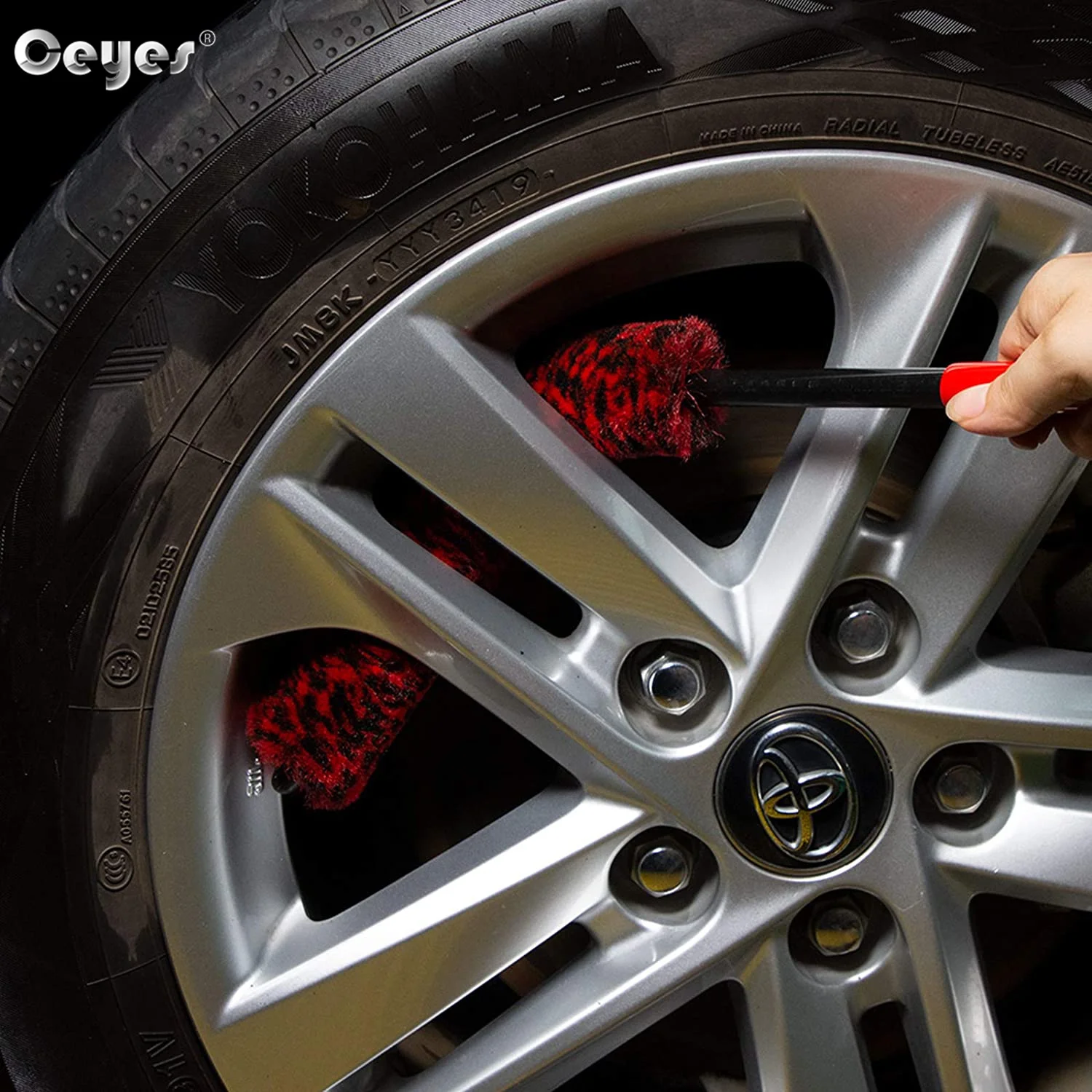 Car Wheel Woolies Plush Soft Alloy Wheel Cleaning Brush Detailing Brushes For Auto Motorcycle Maintenance Care Clean Tool