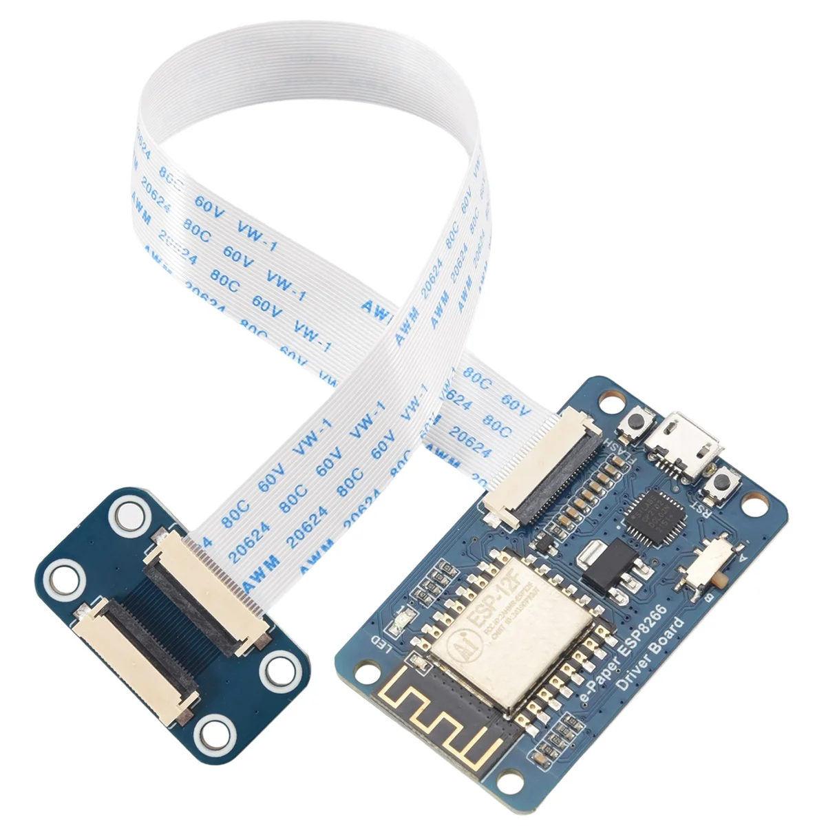 Imagem -02 - Waveshare-placa de Driver Universal de Papel Eletrônico com Wi-fi Esp8266 Suportes para Todos os Waveshare Spi E-ink Interface Arduino