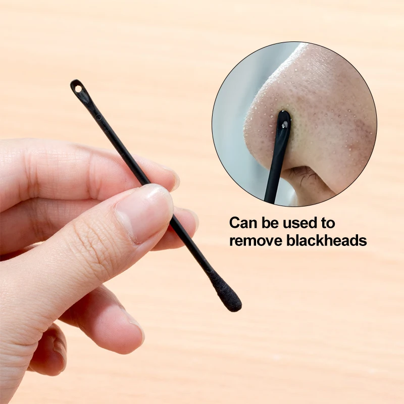 

10/30/50pcs Cotton Swab Sticks Ear Wax Cleaner Acne Squeezing Blackhead Acne Removing Makeup Cotton Swab Stick Muti-FunctionTool