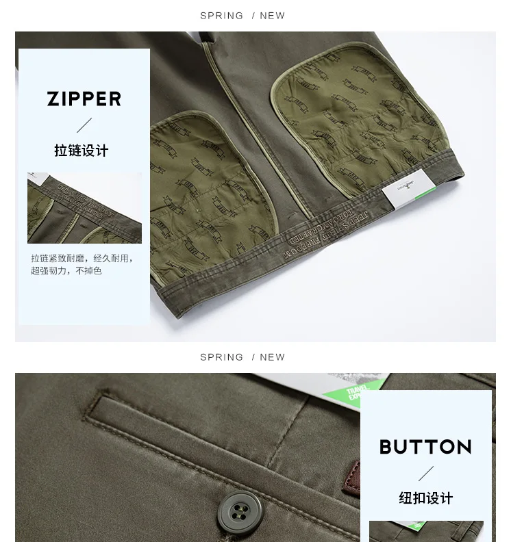 Summer Thin Men trousers Casual Pants Cotton Straight Fit Trousers Men Black Gray Pants Size 40 42 - Image 6