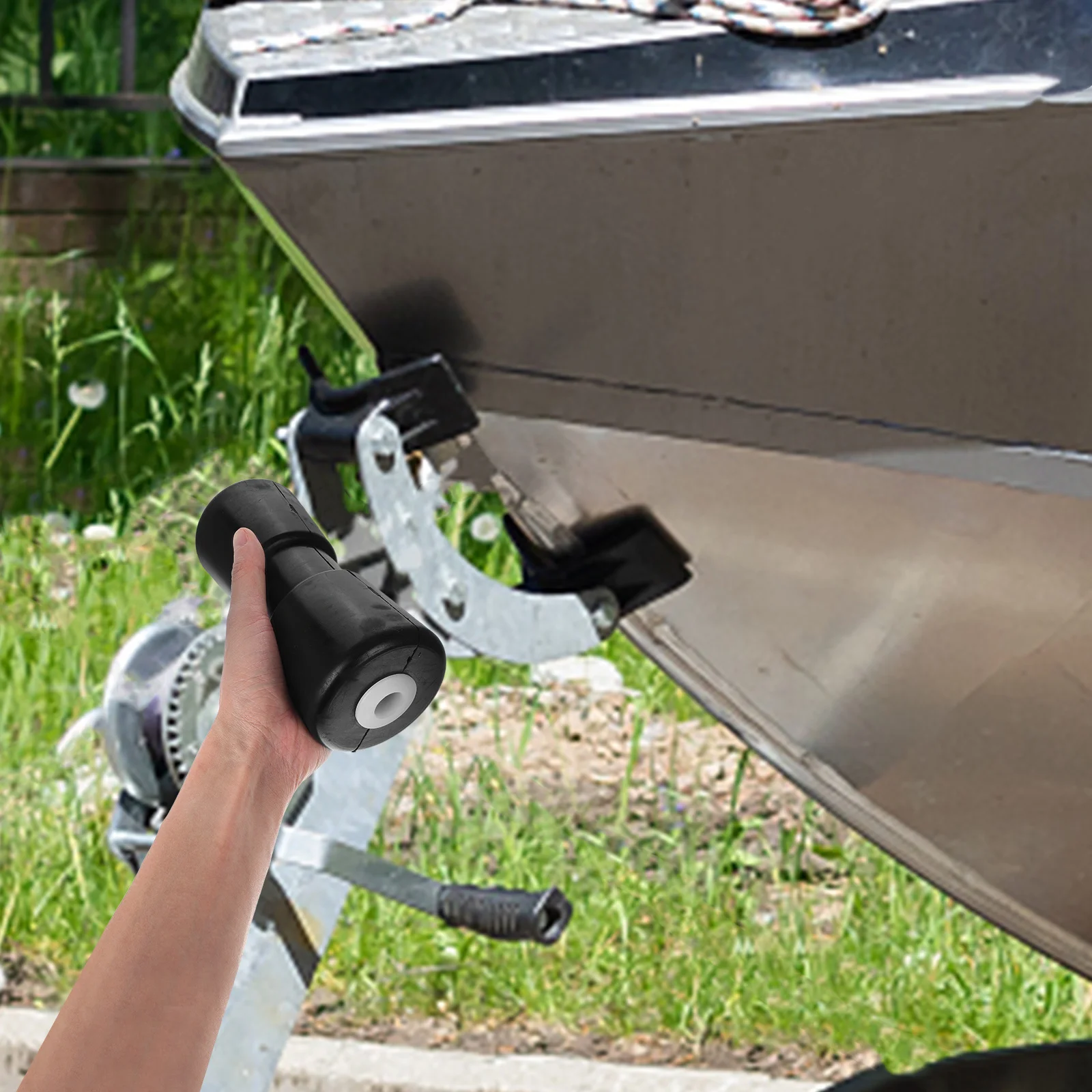 

Boat Trailer Keel Roller Heavy Duty Smooth Glide Effortless Installation for Various Vessels Support Boat Trailer Bunk Brackets