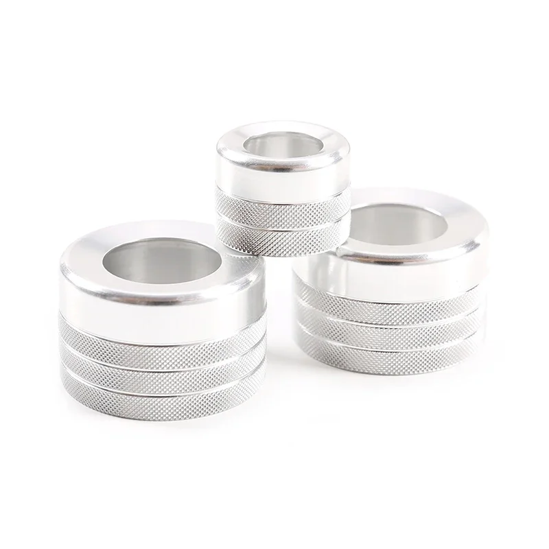 Aluminum Alloy Air Conditioner Knob Audio Volume Tune Button Trim Cover Knob Ring For BMW X5 X6 E70 E71 F15 F16 2014-2018