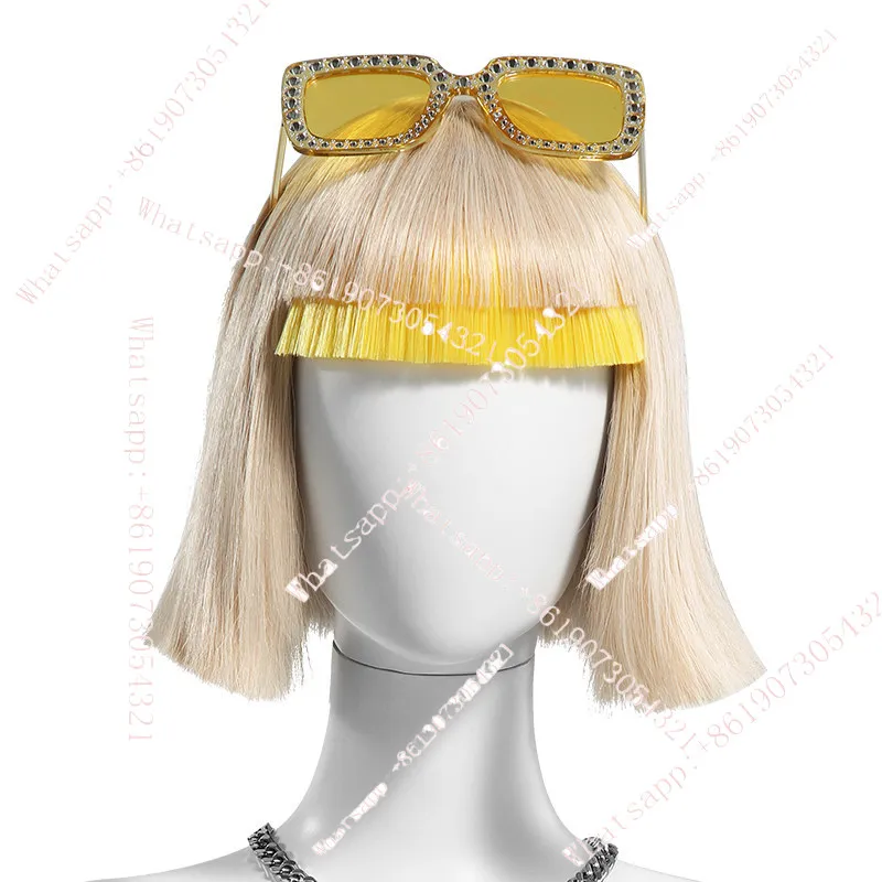 

Модельный парик-прототип, накладка на голову для моделирования, модный женский короткий кудрявый парик