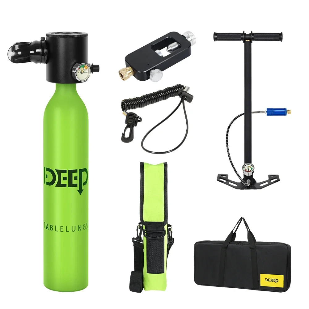 Portable 0.5L Mini Scuba Air Tank Full Set Diving Equipment