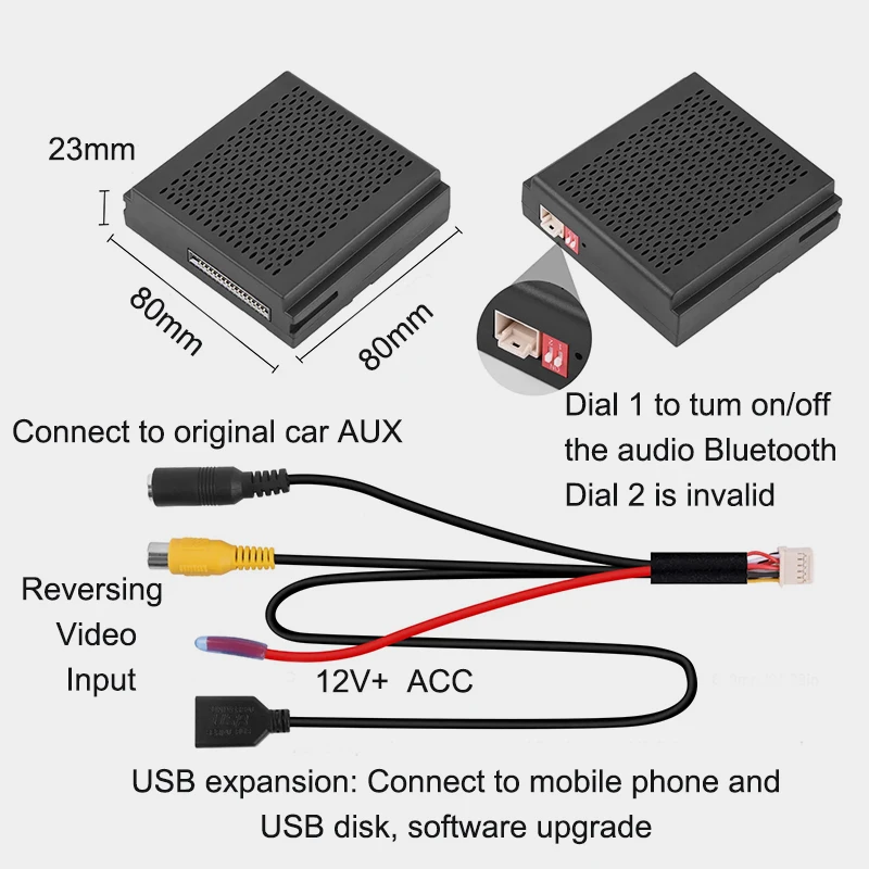 AUTOTOP Wireless Carplay Android Auto Module Box for Mercedes Benz A B C E GLA GLK ML SL W204 with NTG4.5 System Becker Socket