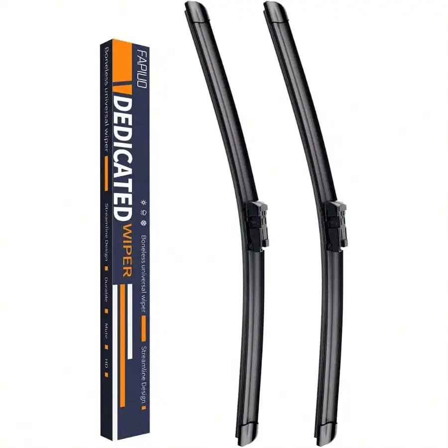 26"+ 15" Front Windshield Wiper Blades 2011-2017, OE-Style Top Lock Connector, Silicone Beam Wiper Blade Set With Graphene Coating, All-Season Quiet Streak-Wipers(2-Pack)