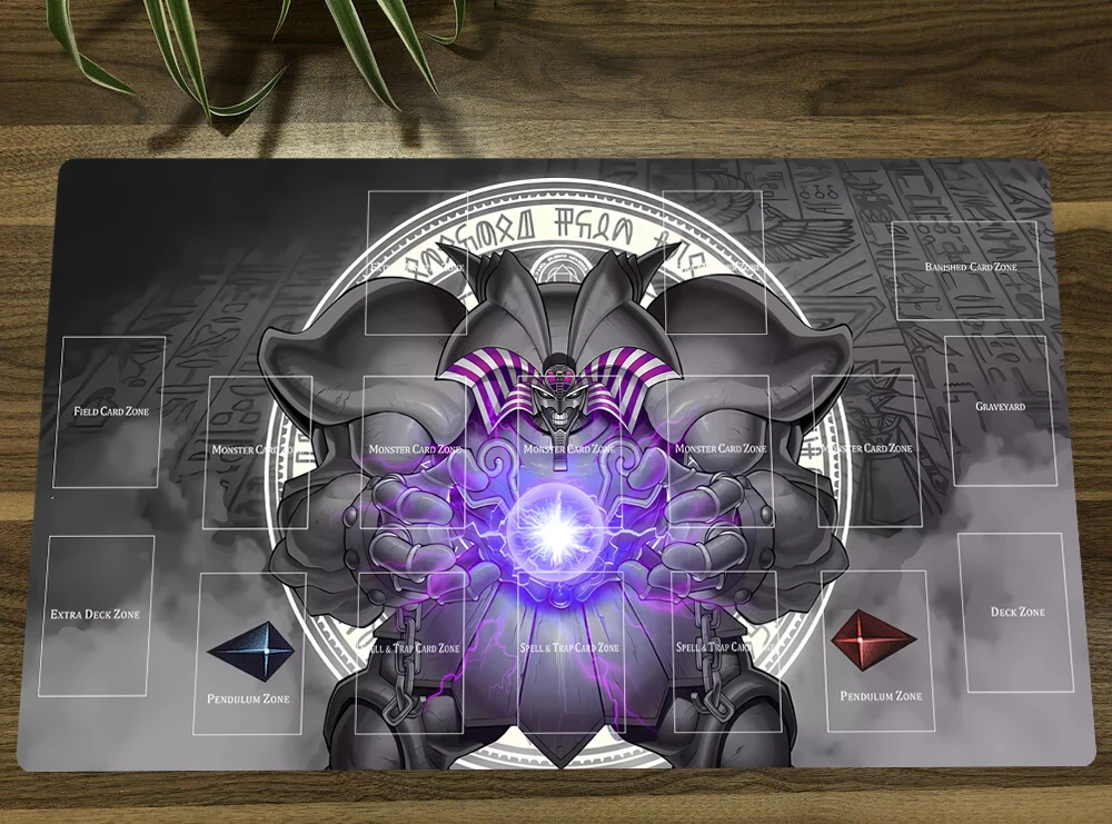 YuGiOh Dark Exodia TCG CCG Mat Trading Card Game Mat Table Playmat Desk Gaming Play Mat Mouse Pad 60x35cm Mousepad Darmowa torba