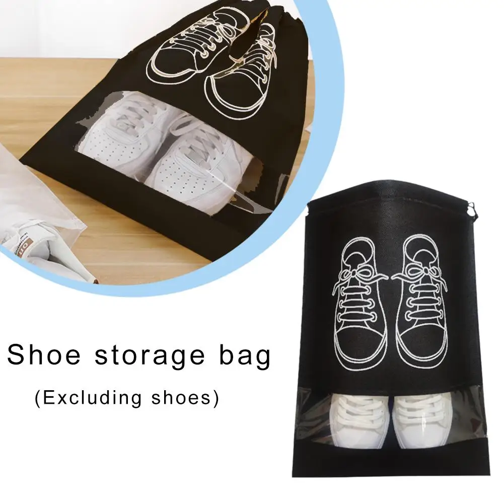 Shoe Storage Bag Made Of Non-woven Fabric Dust-proof And Shoe Moisture-proof Shoe Travel Storage Cover Artifact Household S L5G8