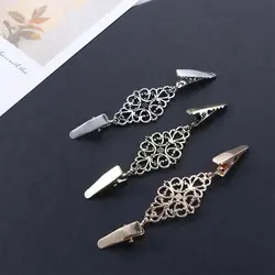 Silvery Women Dress Decor Fashion Alloy Material Retro Cardigan Clamps Clothing Clip Fasteners for Clothes Clamps for Fabric