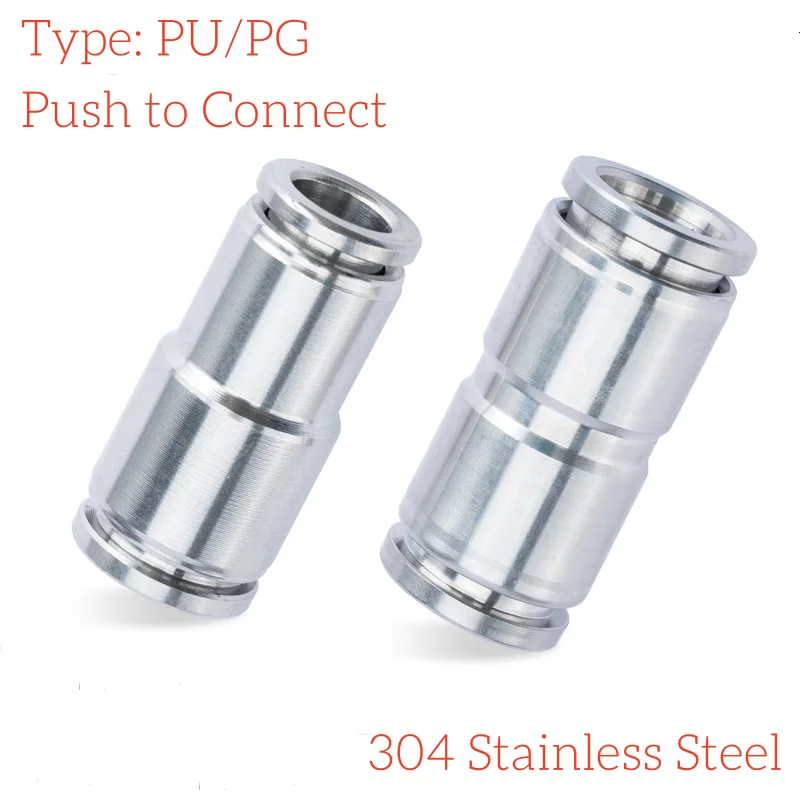 

Подходит для трубки, наружный диаметр 3/4/6/8/10/12/14/16/20 мм, нержавеющая сталь 304, для подключения пневматического воздушного фитинга, прямой соединитель для трубки