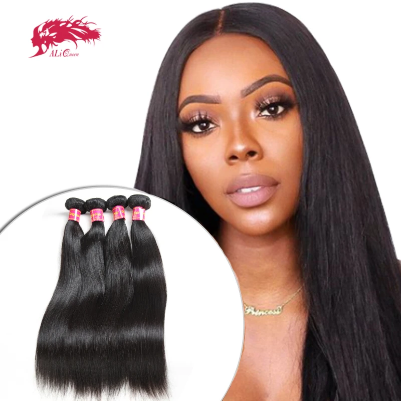 Wholesale Price Human Hair Bundles Straight Brazilian Raw Virgin Hair Weave Can Mixed Length 8\