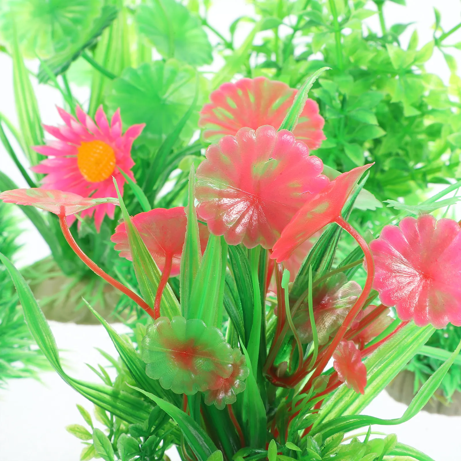 

Набор из 12 искусственных растений для аквариума: реалистичный декор для яркого водного ландшафта, устойчивое утяжеленное основание, для небольших аквариумов