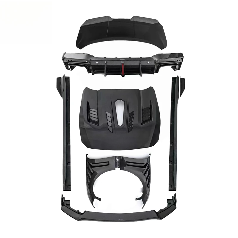 High Quality Carbon Fiber Wide Body Kit 6 Pieces Set Fit for 2024-2026 Exterior Modification Parts