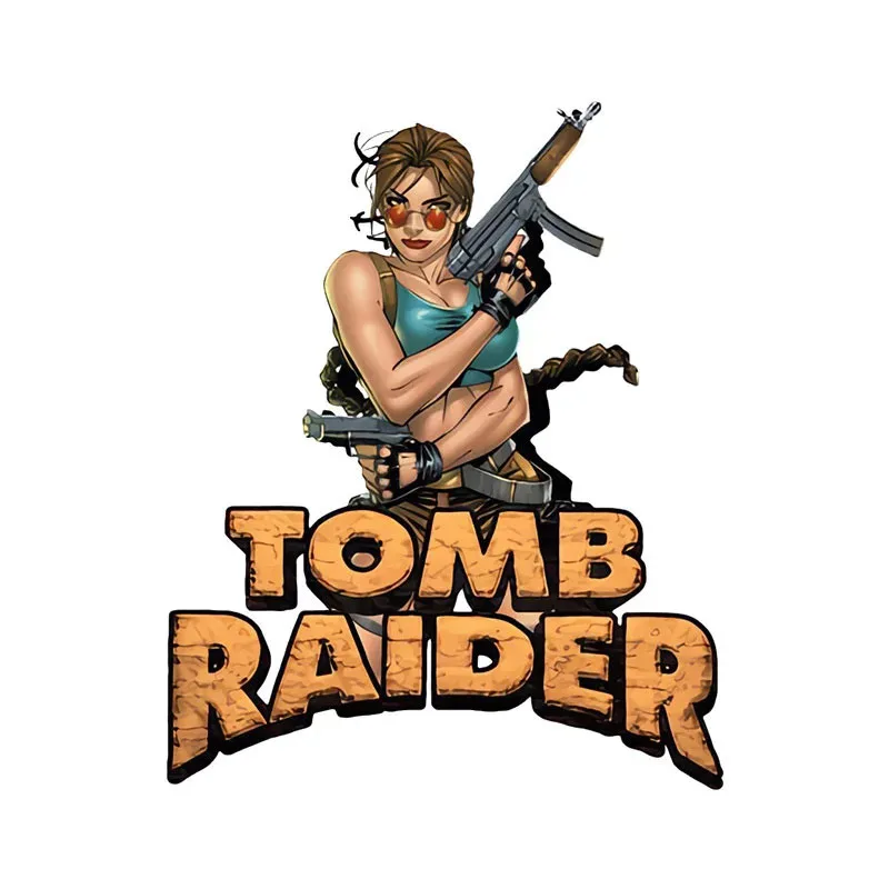 لارا كروفت ملصق سيارة شخصي ، ملصق حامي الباب ، مصد الزجاج الأمامي ، ديكور إبداعي من الفينيل #5