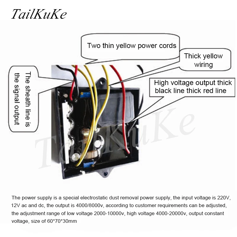High-voltage Electrostatic Generator/electrostatic Sprayer/air Purification, Electrostatic Precipitator/anion Generator