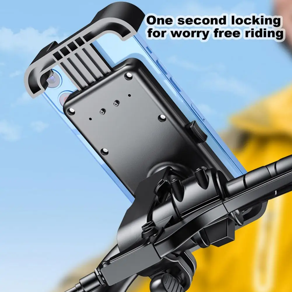 Easy Installation Bike Phone Mount Universal Motorcycle Phone Mount Holder for Bike Atv Scooter One-hand for Iphone for Bike