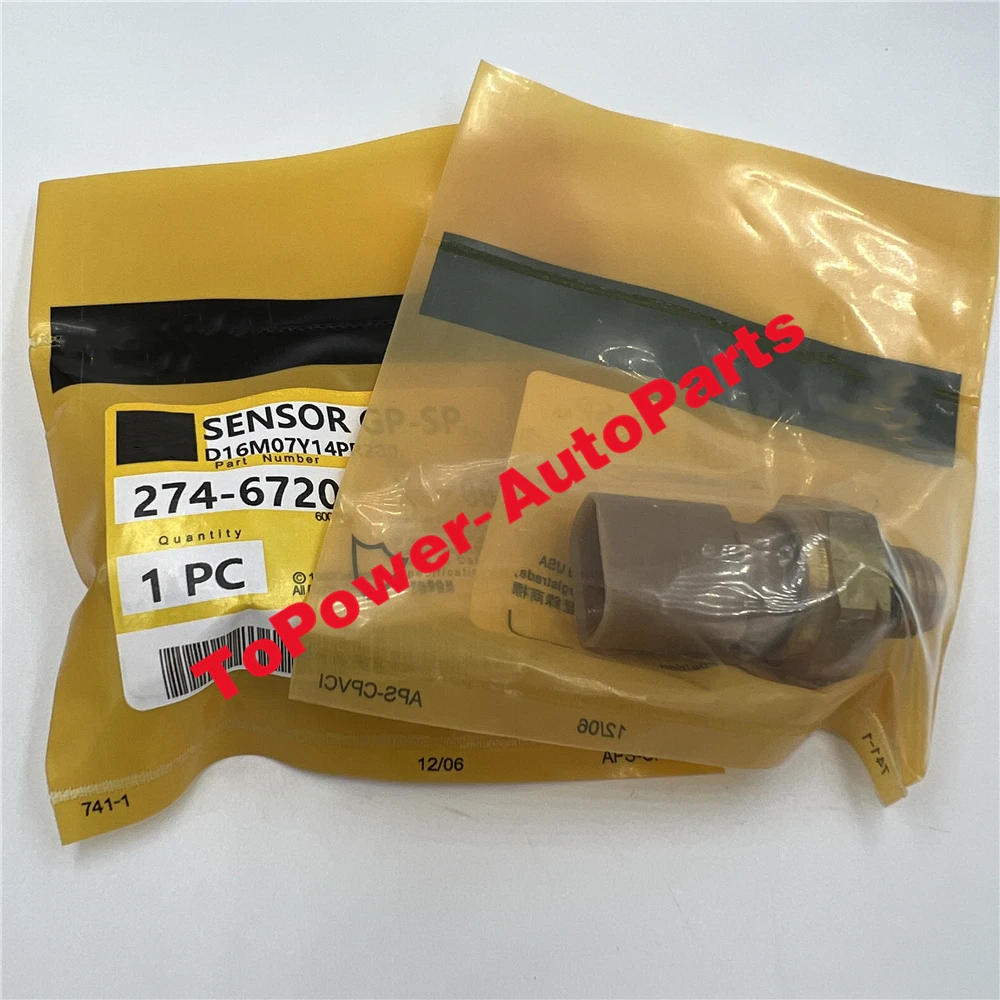 

Oil Pressure Sensor Switch OEM 274-6720 Catt For Caterpillarr Excavator 312D 315C 320D 323D M313C M316C Backhoee 2746720