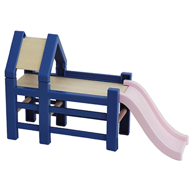 

Girl Dollhouses Slide for Amusement Micro Scene Setting for Pretend Play