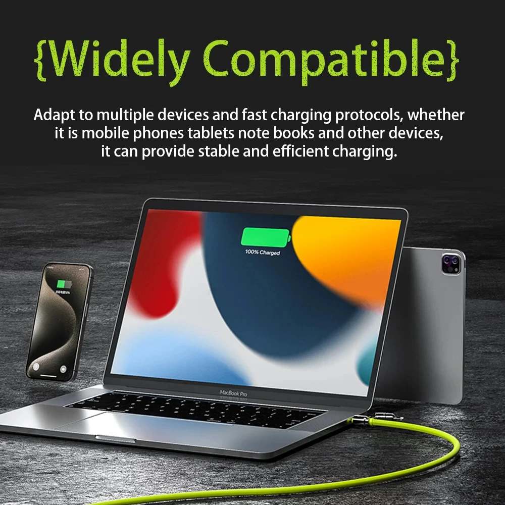 Cable de carga rápida 4 en 1 de silicona de 240W para IPhone 17 16 15 14 13 12 11 Pro Max para Samsung S25 S24 S23 para LG para Oppo