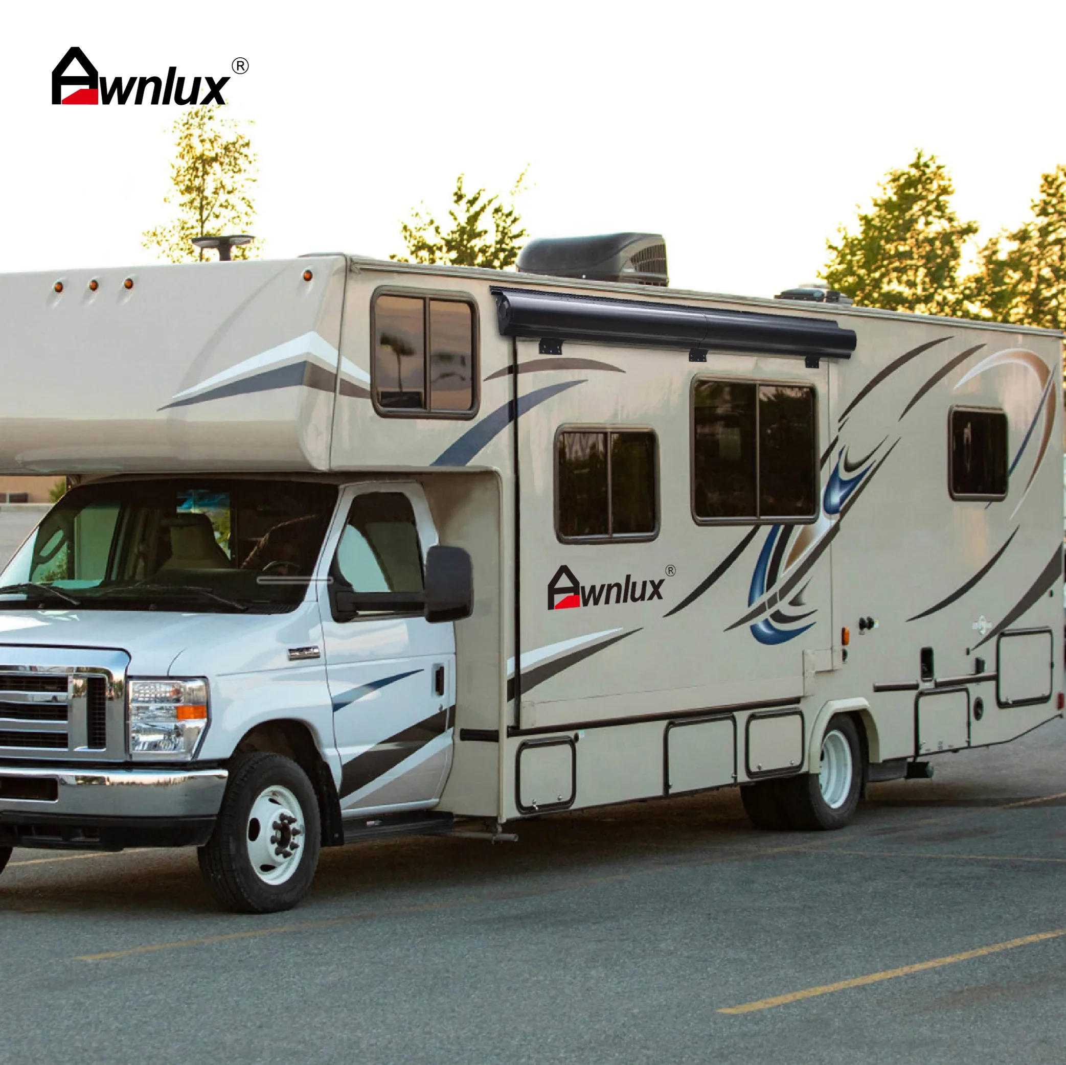 Wareda-Topper coulissant à cassette complète en alliage d'aluminium, auvent, protection marketpour camping-cars, remorques de voyage, 5ème roues et Hurhomes