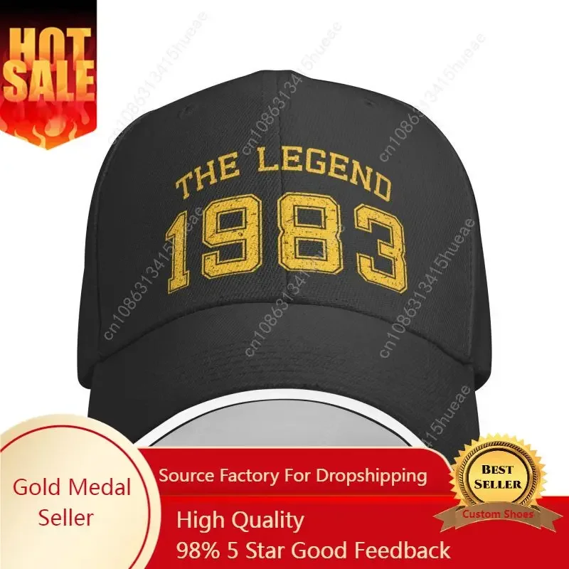 

Custom The Legend Born In 1983 Baseball Cap Sun Protection Men Women's Adjustable Dad Hat Spring